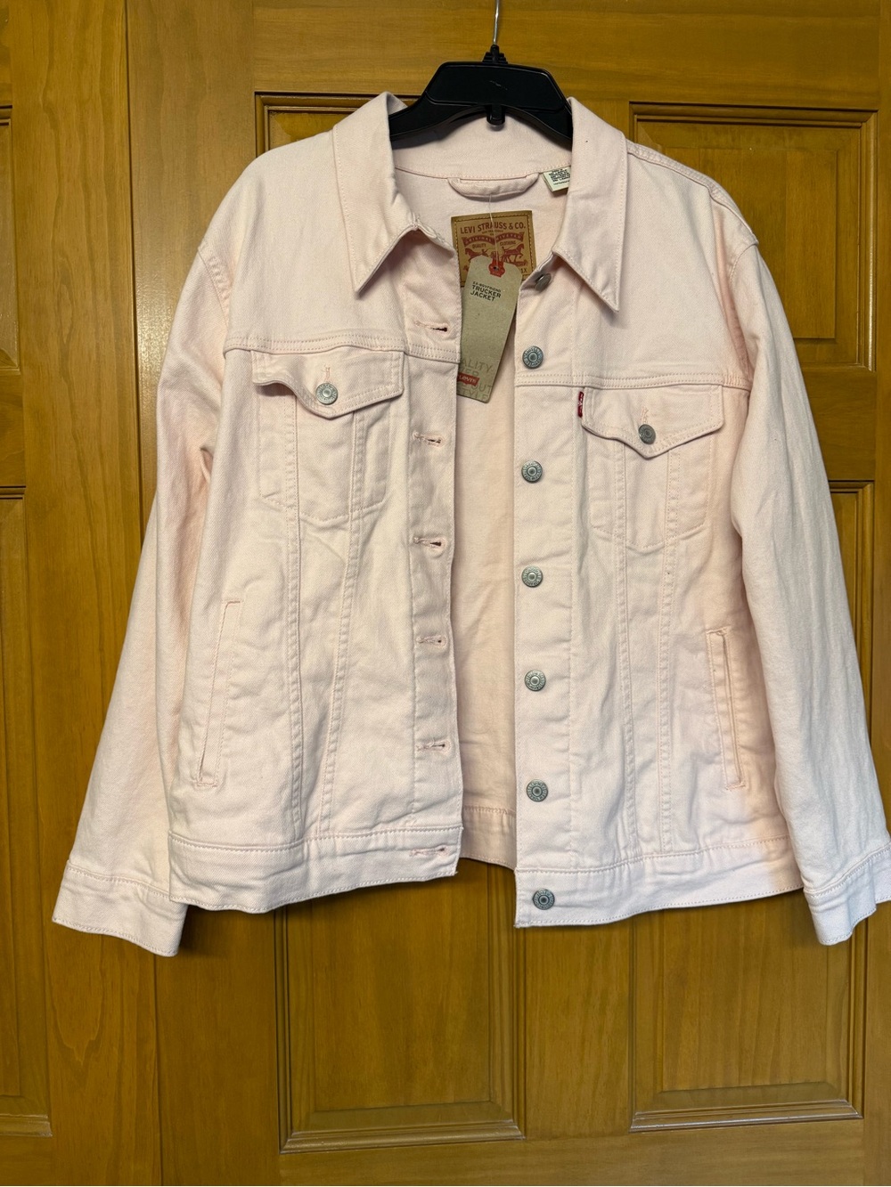 Levi's Women's Pale Pink Denim Jacket